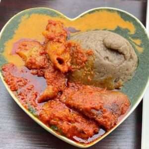 Amala Gbegiri and Ewedu